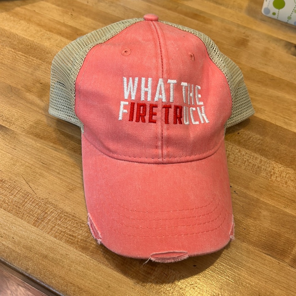 What the fire truck hat.